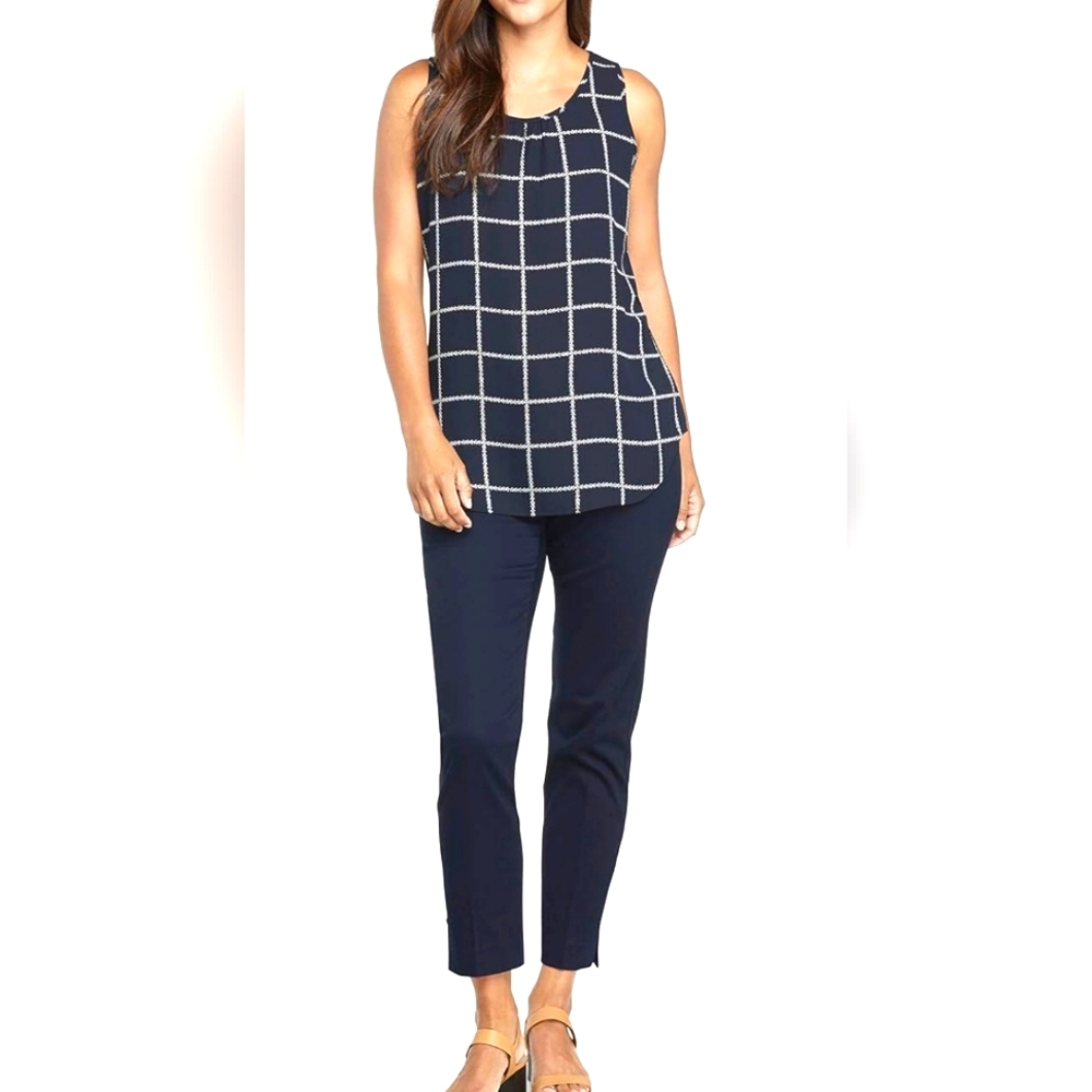 Van Heusen Women’s Women's Sleeveless Crewneck Woven Top Size XXL NEW